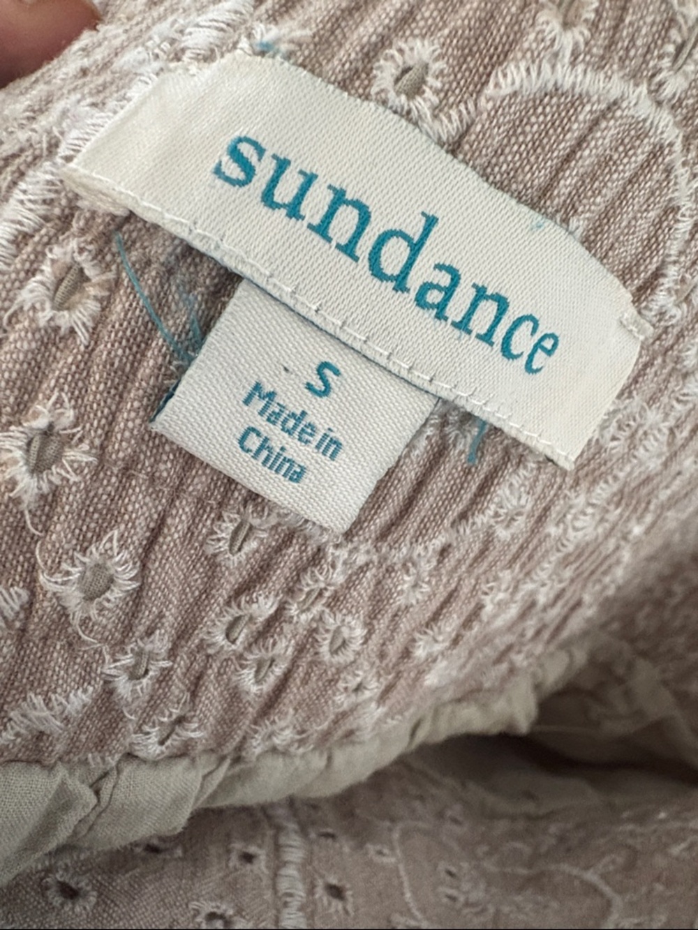 Sundance Menara Culottes wide leg/eyelet cropped pants - Picture 2 of 7